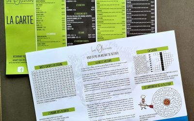 Sets de table – Pizzeria Les Oliviers