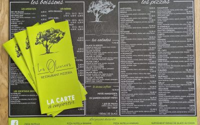 Set de table et dépliant – Pizzeria