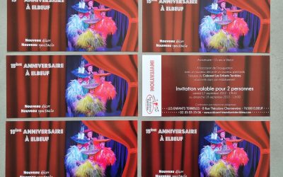 Carte d’invitation – Spectacle au cabaret